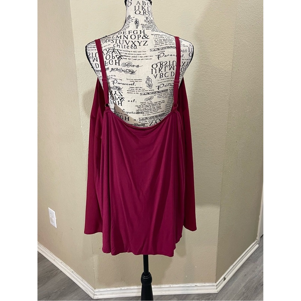 Lane Bryant Deep Wine Knit Top - Picture 3 of 7